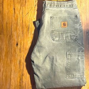 30x30 Carhartt gray/green work pant
